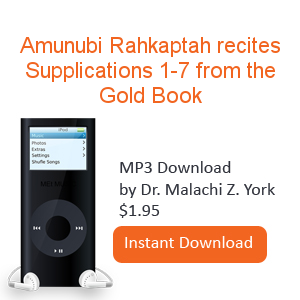 Amunubi Rahkaptah recites Supplications 1-7 from the Gold Book
