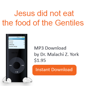 Jesus did not eat the food of the Gentiles