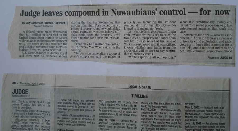 Nuwaubians in the News