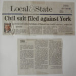 Civil suit filed against York